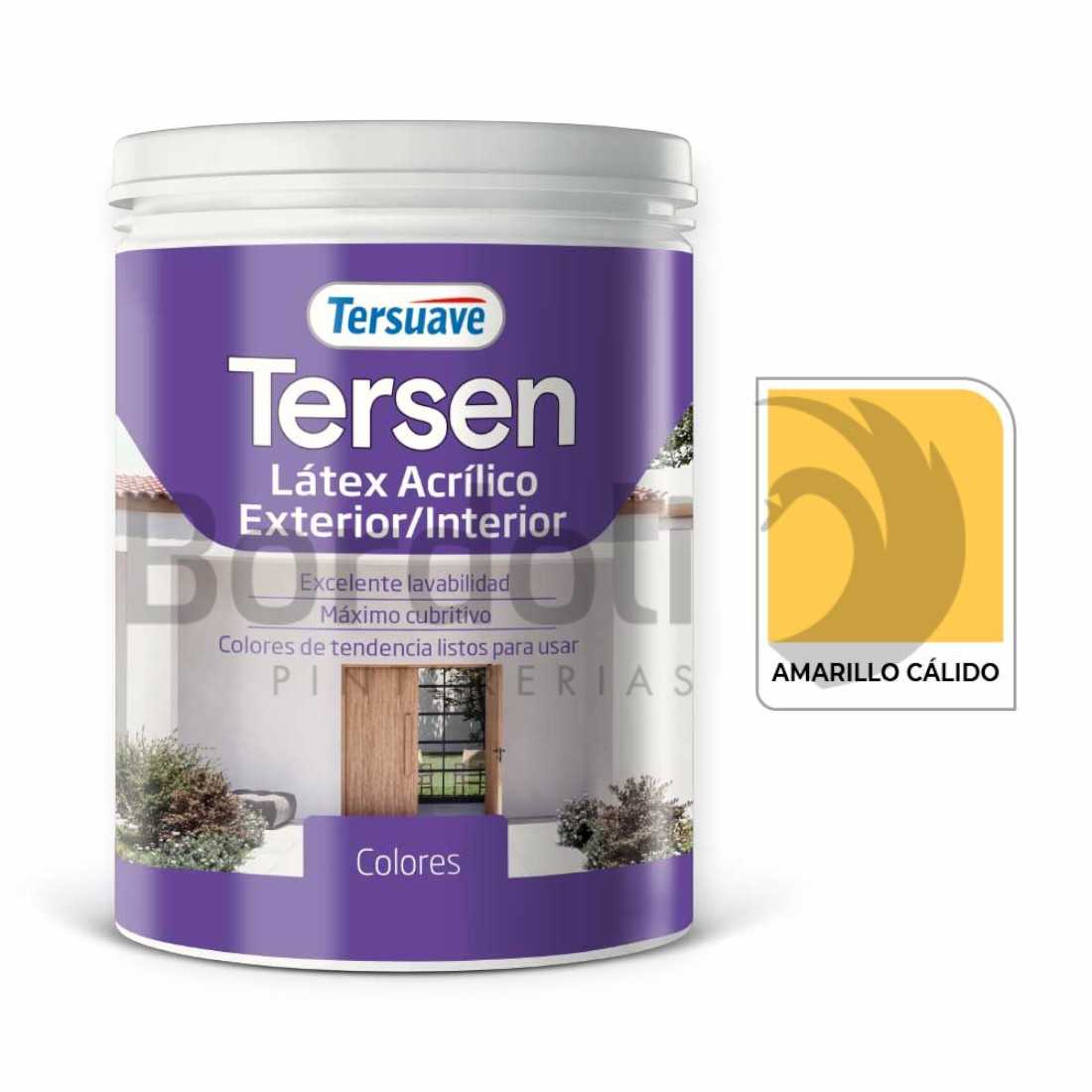 TERSUAVE TERSEN LATEX EXT-INT MATE AMARILLO CALIDO X 1 LT