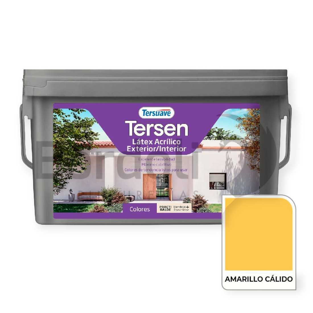 TERSUAVE TERSEN LATEX EXT-INT MATE AMARILLO CALIDO X 4 LT