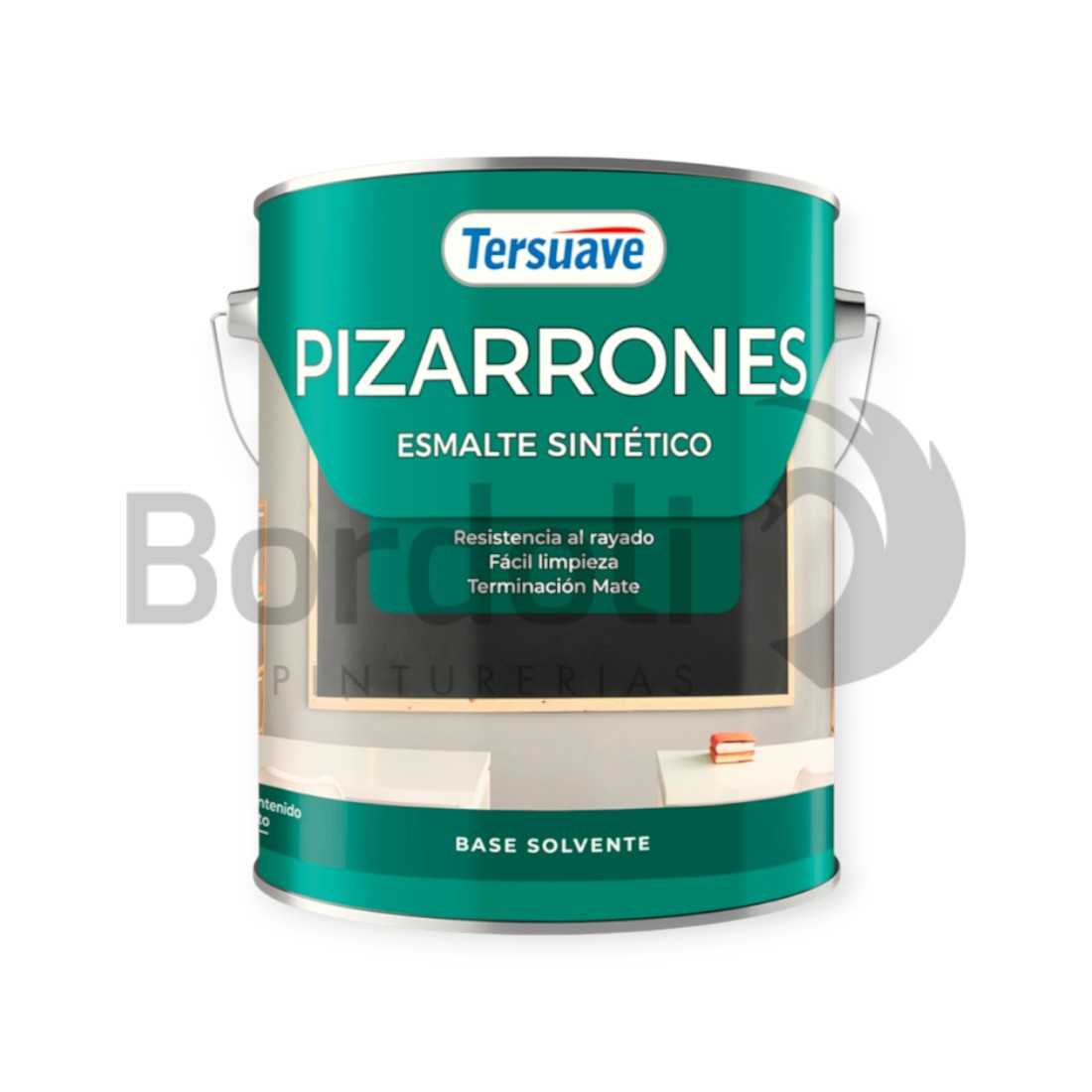 TERSUAVE ESM. SINT. PIZARRON MATE NEGRO X 4 LT